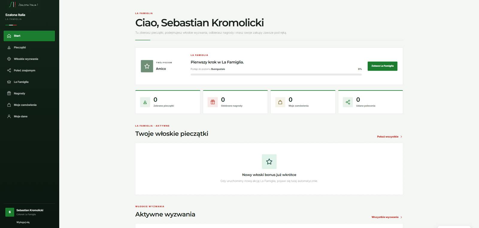 Szalona Italia La Famiglia