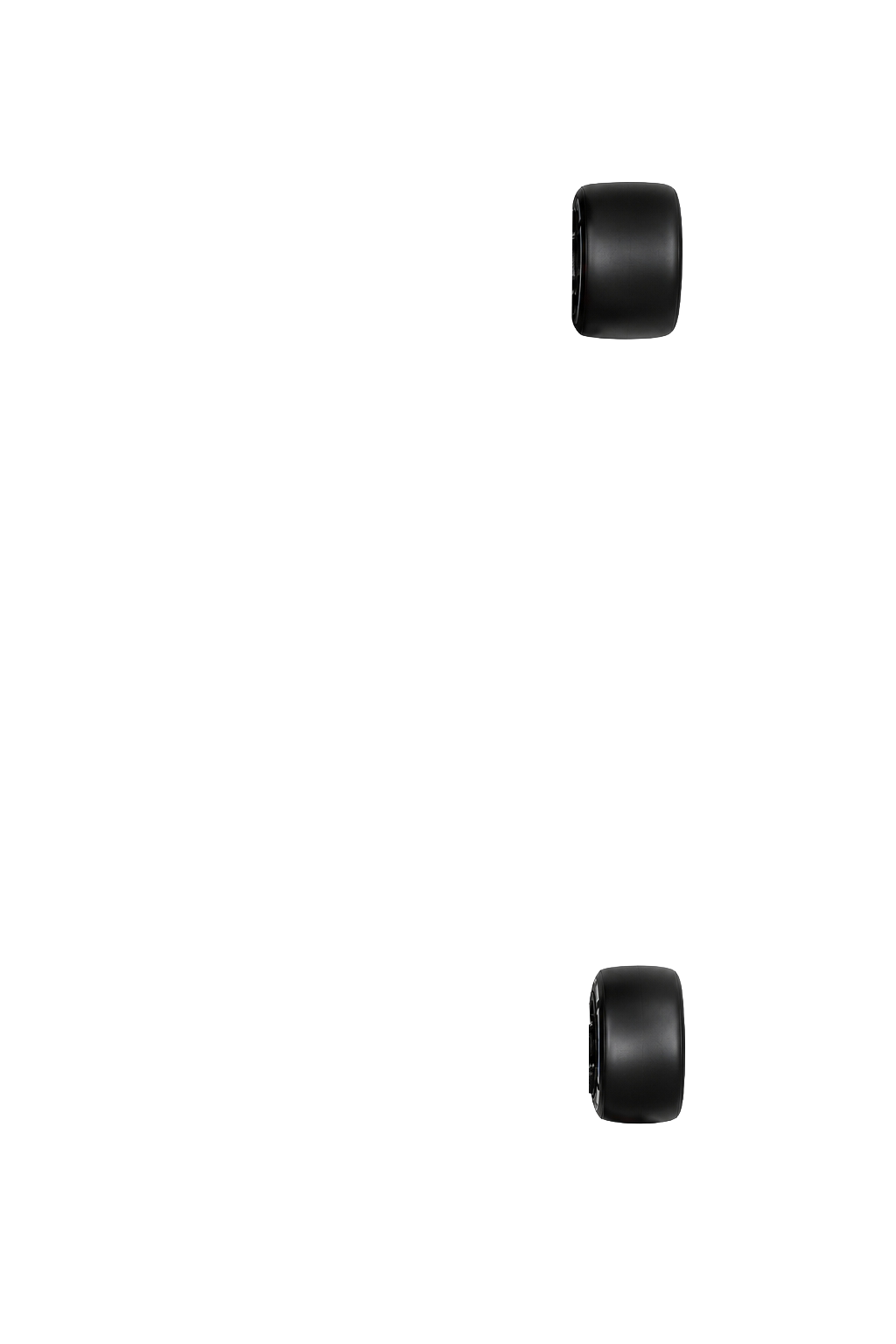Top-down view of a black and red Formula 1 race car with exposed cockpit and front/rear wings.